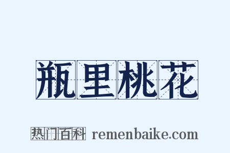 瓶里桃花是什么意思的图片